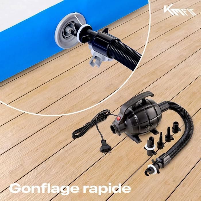 Tapis Gonflable Airtrack KM Fit 4m - Pour Gymnastique, Fitness Et Tumbling | Résistant UV Avec Pompe Et Sac