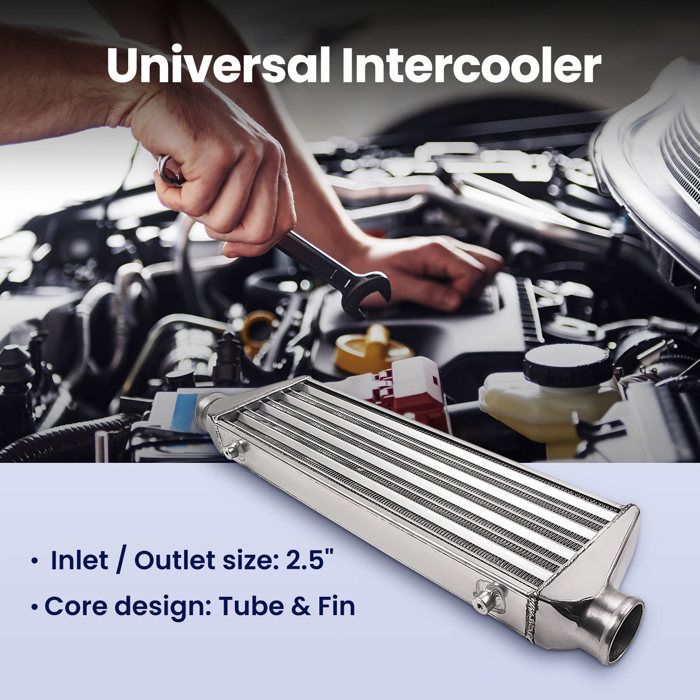 Intercooler Universel 52 Mm Alliage Aluminium | Radiateur Turbo Pour Moto Et Auto - Refroidissement Moteur