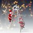 Père Noël Escaladeur électrique – Décoration De Noël Animée Avec échelle Et Musique – Pour Sapin, Mur Ou Porte