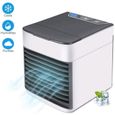 Rafraîchisseur d'air portable - 3 en 1 ventilateur humidificateur purificateur Alimentation USB basse consommation