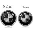 2 Pièces Fibre de carbone Emblème Logo Sigle BMW Capot / Coffre 82mm /74mm Série 1/3/5/6/7/8/X/Z E30/E34/E36/E39/E46/E90/E91/X5/M3/M-0
