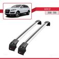 Compatible avec Audi Q7 (4L) 2006-2015 Barres de Toit ACE-2 Railing Porte-Bagages de voiture -GRIS-0