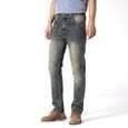 Jeans Homme,38-46 Taille moyenne gris clair rétro Straight Jeans Hommes avec Fermeture  printemps été Automne hiver-0