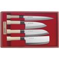magnifique cuisine couteaux japonais divers - 392700 - coffret 4 couteaux japonais-0