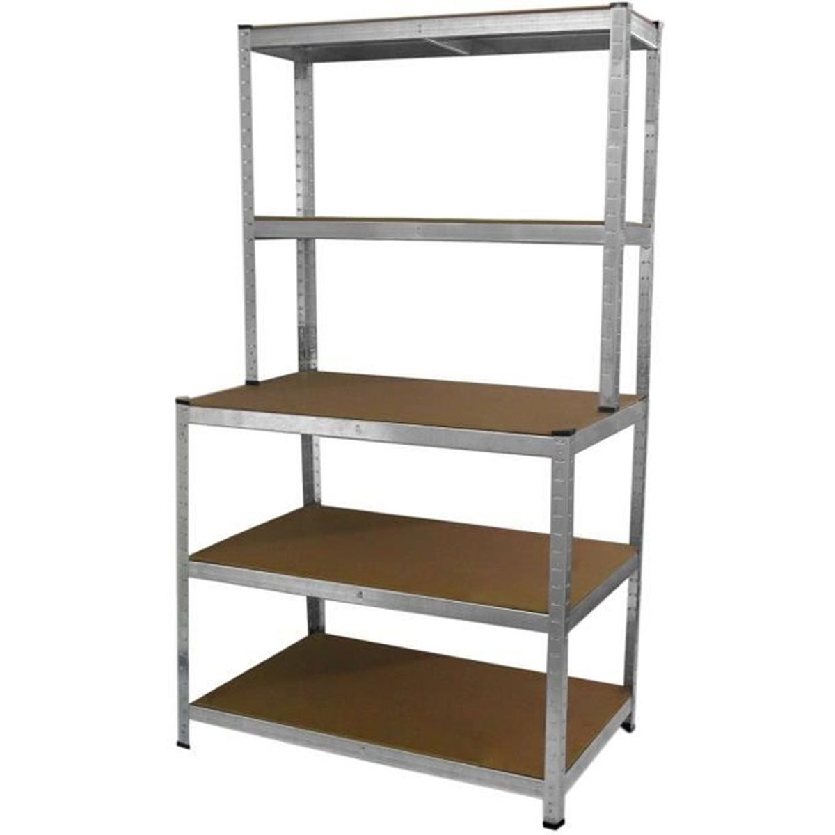 Etablis Etagere De Rangement En Acier Galvanise Sans Boulons Pour Atelier Garage Hangar Et Espaces Commerciaux 100cm X180cm X60cm Achat Vente Etabli Meuble Atelier Etablis Etagere De Rangemen Cdiscount