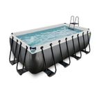 EXIT TOYS Piscine EXIT Black Leather 400x200x122cm avec pompe filtrante - noir