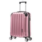 RAYKONG Valise cabine 55x40x20cm (44L) Polycarbonate - Capacité Maximale - serrure integrée - 20 Pouces - (RK04|Rose dorée)