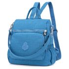 Sac à dos femme VITATA - antivol, tissu imperméable, petite capacité - Bleu