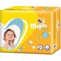 Couches bébé T6 (13-18kg) - carton de 216pcs - Magics aille 6