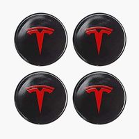 4 pièces Enjoliveurs De Roues Capuchons De Centre pour Tesla Model X Model S Model 3 56MM Couverture De Roue Moyeu De Roue Kit