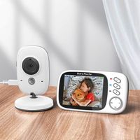 Babyphone Caméra Bébé Moniteur 3,2 Inches LCD - MTEVOTX - Nocturne - ECO - Capteur de température