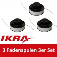 Ikra Lot de 3 bobines de rechange DA) pour débroussailleuse - 13005001-3