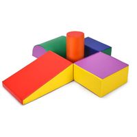 Module De Motricité En Mousse Enfant – 4 Blocs Colorés (escalier, Toboggan, Triangle, Rectangle) Pour équilibre Et Coordination, Dès 3 Ans