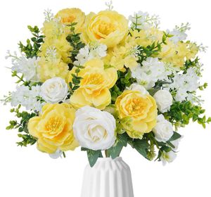 FLEUR ARTIFICIELLE Bouquets de Fleurs Artificielles Pivoines Artifici