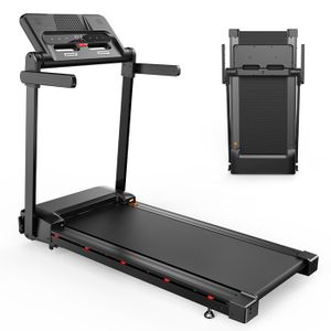 Tapis De Course à Domicile – 1-6 Km/h, Pente 10%, écran LED, Moteur Silencieux 2,5 HP, Absorption Triple Chocs