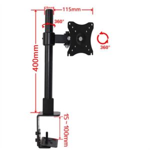 FITUEYES Support TV Pieds sur Table avec Hauteur Ajustable pour T/él/é de 23 /à 42 Pouces Ecran//LED//Plasma TT04701MB