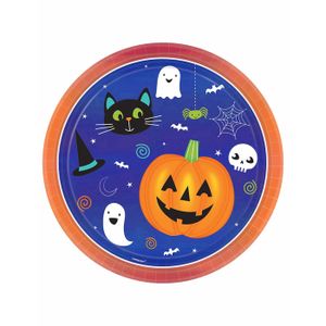 Lot De 3 Assiettes Enfant Pottery Barn Halloween – Chat Noir, Citrouille, Mélange