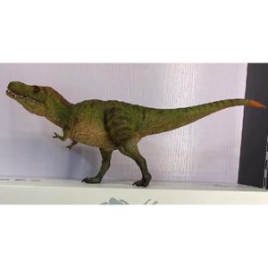 FIGURINE - PERSONNAGE HAOLONGGOOD-Figurine de Collection d'Animaux Préhistoriques, Vorannosaure Rex, Mâchoire Mobile, Vert, Sans Ba