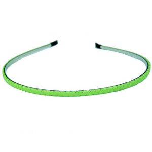 Bandeau Sport Antidérapant Vert Fluo Chevron - Réglable Et Moelleux