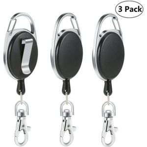 Lahviuu Attache Porte Clé,8 Pcs Porte Clef Spirale Con Mousqueton,  Extensible Porte Cle Ressort Cordon Attaches Porte Cles Corde pour Hommes  Femmes et