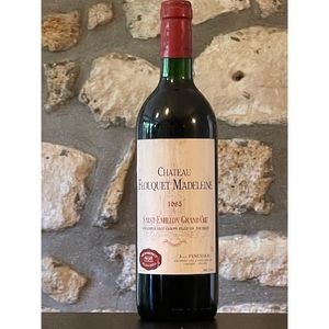 VIN ROUGE Vin rouge, Saint Emilion, Château Flouquet Madelei