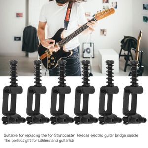 Pont de selle de guitare électrique, pont de guitare à 4 cordes fixe à  queue dure installation facile et durable pour basse (GA904 Argent) :  : Instruments de musique et Sono