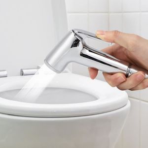 BIDET 3Pcs-Set Electroplating Bidet Sprayer Spray Head Bracket Hose Kit Bathroom Cleaning Accessories minifinker xy10769