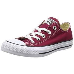 converses bordeaux basses femme