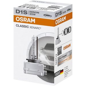  OSRAM 66140 Ampoule xénon XENARC ORIGINAL D1S HID, Lampe à  Décharge, Qualité de l'Équipement d'Origine OEM, Boîte pliante, 1 pièce