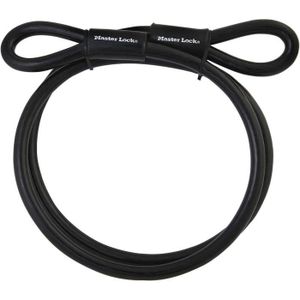 ANTIVOL - BLOQUE ROUE 49Eurd 3 MX Câble à anneau en acier tressé de 10 mm, noir[T1197]