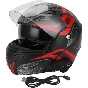 CASQUE MOTO SCOOTER VGEBY casque intégral Casque de moto Bluetooth rab