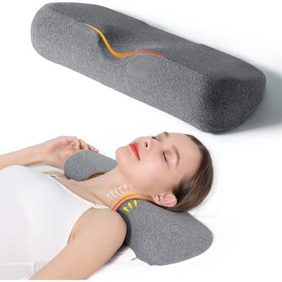 Ehomfory Oreiller Ergonomique Cervical, 2 en 1 Oreiller Memoire Forme pour la Nuque, Oreiller pour Dormir sur Le côté, Le Dos et Le Ventre, 62 x 41 x 9/12cm (Gris) - Matelas Experience Ehomfory Oreiller Ergonomique Cervical, 2 en 1 Oreiller Memoire Forme pour la Nuque, Oreiller pour Dormir sur Le côté, Le Dos et Le Ventre, 62 x 41 x 9/12cm (Gris) - Matelas Experience