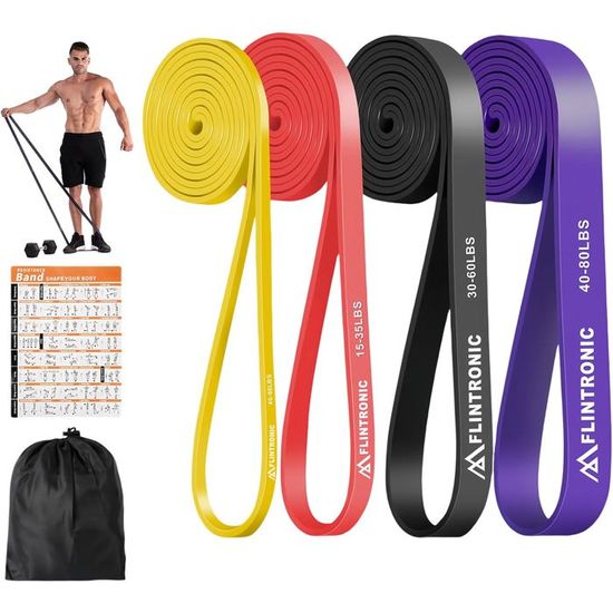 Bande Élastique - Pour Crossfit-Powerlifting-Tractions Assistées - Pour