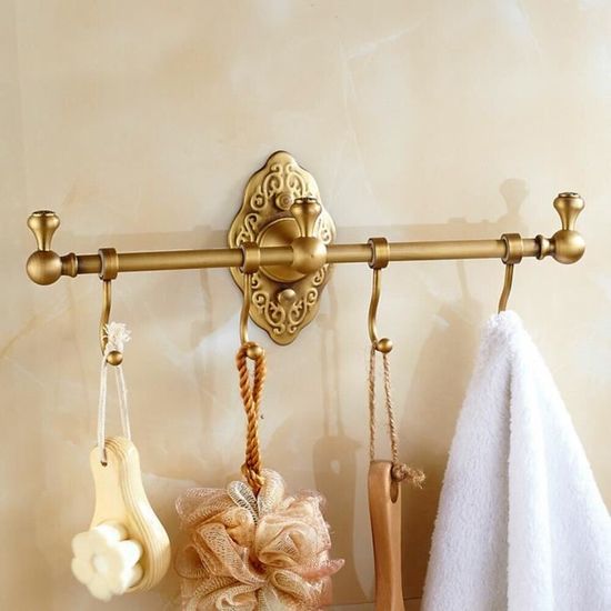 Porte-serviette coquillage en laiton - : décoration marine