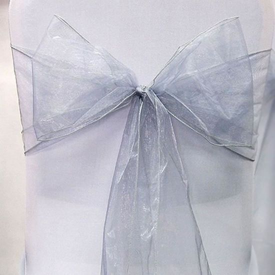 50 Nœuds De Chaise En Organza - 275x18 Cm - Doré Clair - Décoration Mariage, Baptême, Fête