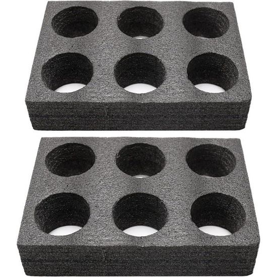 Lot 2 Porte-assiettes/gobelets Feutre - Rangement Pliable Pour Camping-car, Camping, Voyage, Protection Vaisselle