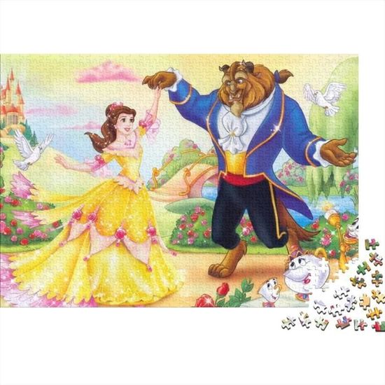 La Belle Et La Bête Puzzles Adulte 1000 Pieces Movie Role Artisanat ...