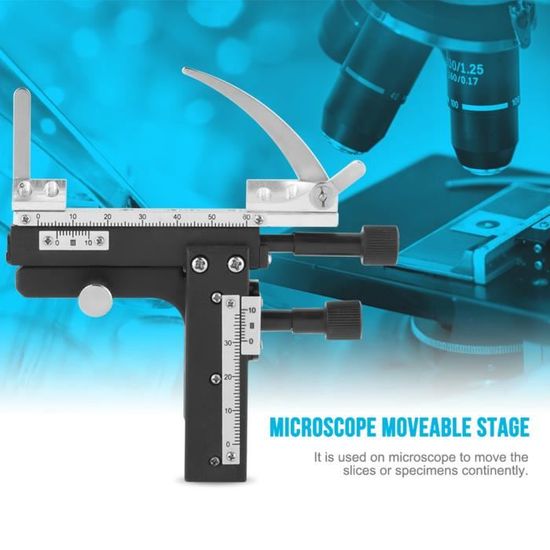 ROM Pied À Coulisse Mobile Pour Microscope Accessoire De Règle D'Étrier  Mobile Pour Microscope, Bricolage (Micrometre - Cdiscount Bricolage