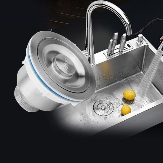 Connecteur De Vidange Pour évier De Camping-car - Adaptateur En ABS Et Acier Inox, Angle Droit Ou Tête Droite - Installation Facile, étanche, Compatible VR Et Yacht
