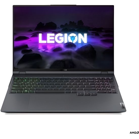 PC Portable Gaming Lenovo Legion 5 Pro 16ACH6H 16" AMD Ryzen 7 16 Go RAM 512 Go SSD Gris