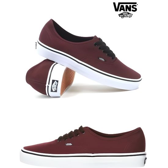vans authentic bordeaux femme
