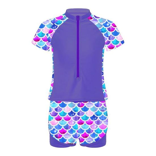 IEFIEL Slip De Bain Enfant Fille - Short Maillot Piscine Stretch 3-16 Ans, Confort Et Style