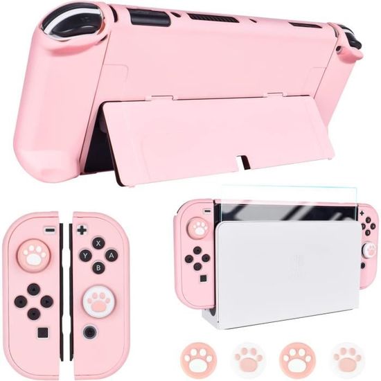 Coque Transparente De Protection Pour Nintendo Switch OLED – Antichoc, Ancrable, Accès Aux Ports Et Boutons