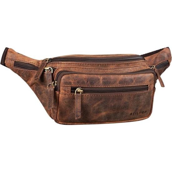Borsa A Cintura Unisex Vintage Damier - Tracolla Regolabile - Stile Cuoio