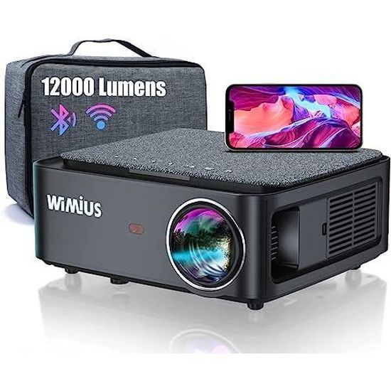 Vidéo projecteur WiMiUS K5 - WiFi Bluetooth, 9500 Lumens, 1080p