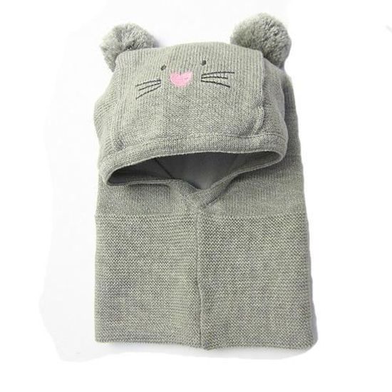 Ensemble De Naissance Bonnet Oreilles D'ours Et Chaussons Au Crochet