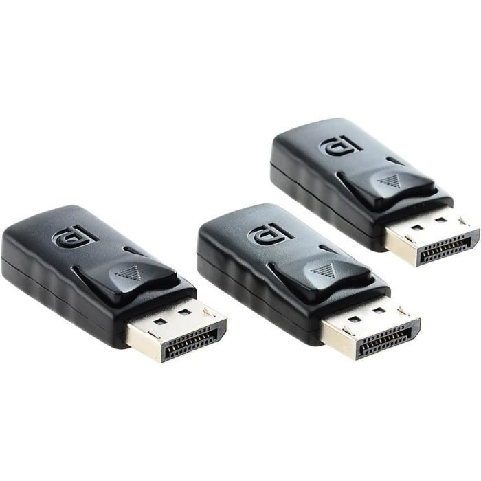 Silver-None -Adaptateur d'affichage virtuel compatible HDMI,plaque or