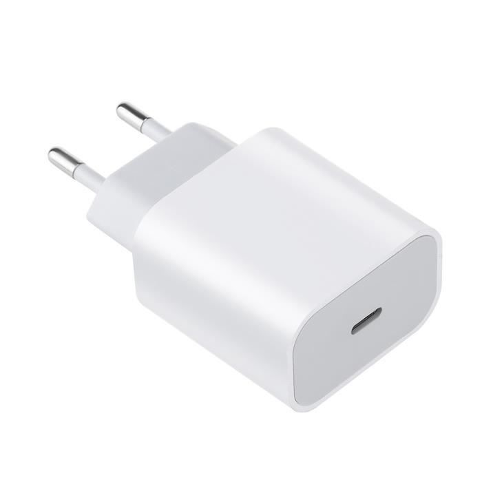 Chargeur 18w Adaptateur secteur USB-C Chargeur rapide