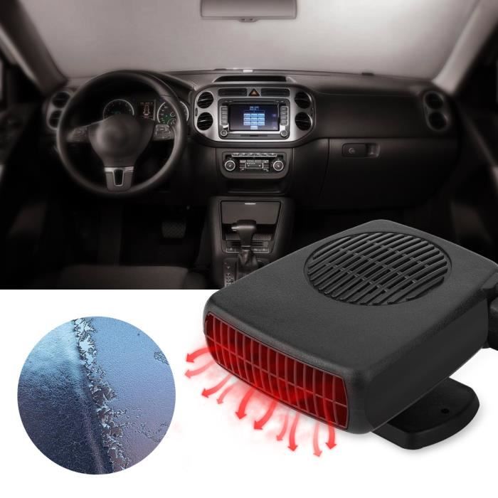 Réchauffeur de voiture, 12V 150W Portable 2 en 1 céramique ventilateur de chauffage dégivreur dégivreur universel-LAV