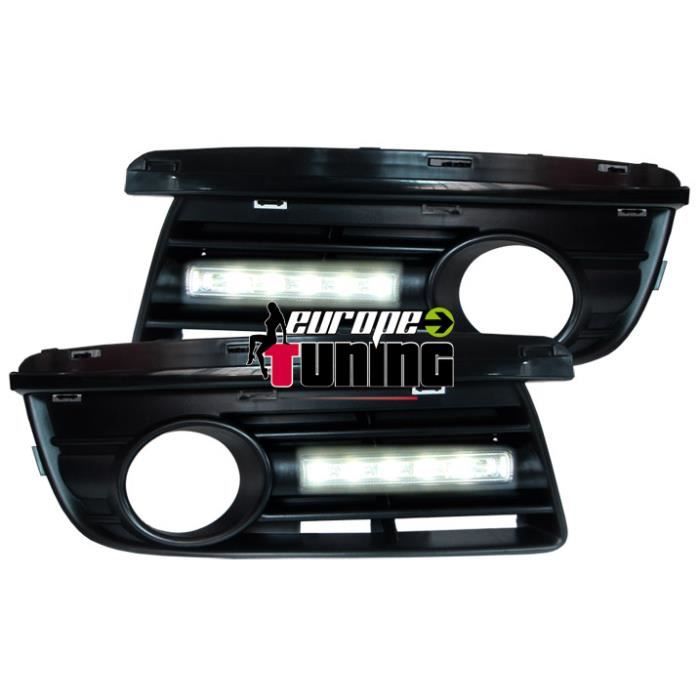 feux diurnes, kit, avec grilles anti brouillard JETTA, 05-11 homologation R87 pour: Volkswagen Golf V/VI Variant 07->>